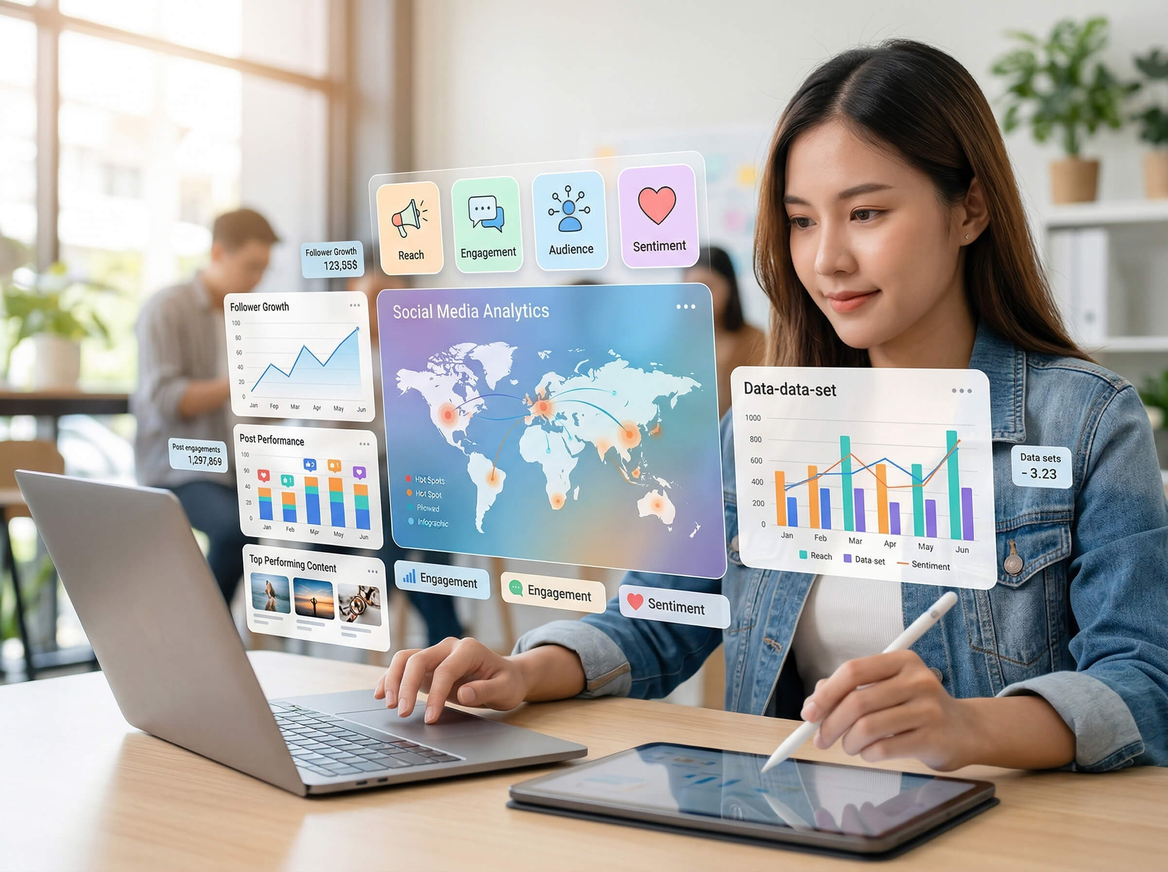 Social media analytics dashboard