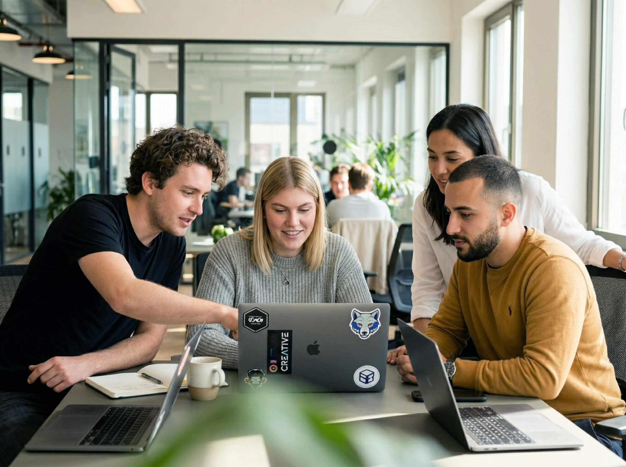 Creative team at work